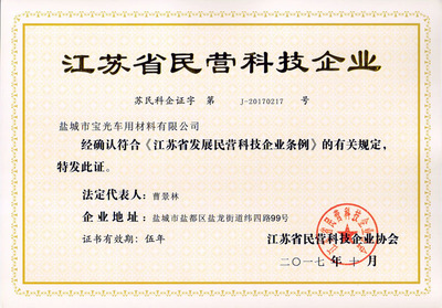 江蘇省民營科技企業